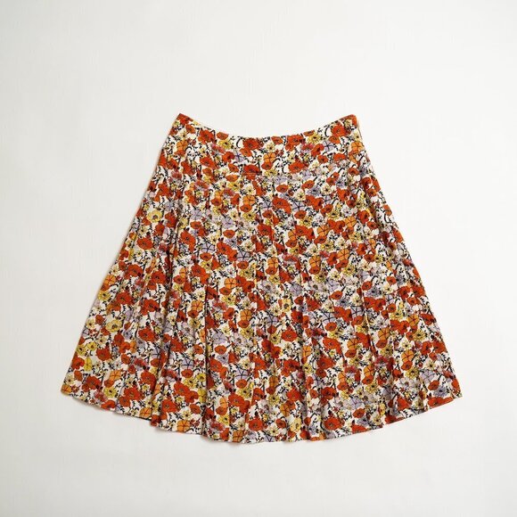 Tory Burch Dresses & Skirts - NWT Tory Burch Silk Printed Pleaded Skirt "Ivory Blossom Ditsy"